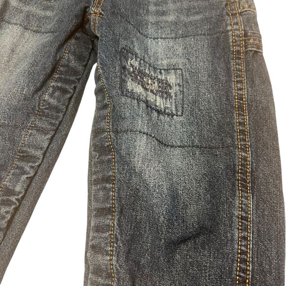 OshKosh B’gosh 24M Denim Overalls Flannel Lined Toddler Carpenter Jeans - Picture 9 of 13